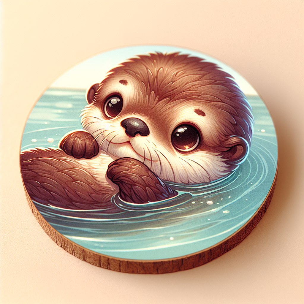 一个可爱的海獭宝宝